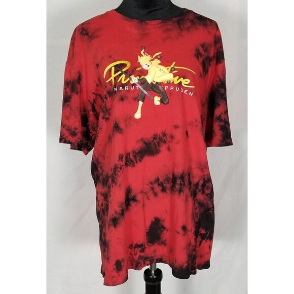 Primitive Apparel Other - Naruto Shippuden Primitive x Red Black Tie Dye Graphic T-shirt Mens Size Large